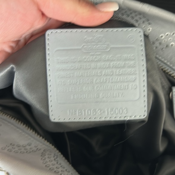 Coach Silver Chain-Embellished Women's Bag - Picture 10 of 14